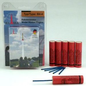 Raketmotor B4-4 m. lunte (6 stk.)